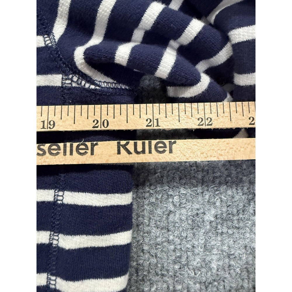 Paul Smith Sweater Mens Large Blue Striped Snap Cardigan Pockets Cotton - Picture 7 of 12